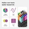 Acrylic Paint Pens for Rock Painting, Stone, Ceramic, Glass, Wood, Mugs, Metal, Fabric, Canvas (30 Pack) 28 Assorted Colors + Extra Black & White Acrylic Paint Markers. Extra Fine Tip 0.7mm